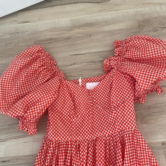 Selkie Red Gingham Ritz Gown - Picture 3 of 3